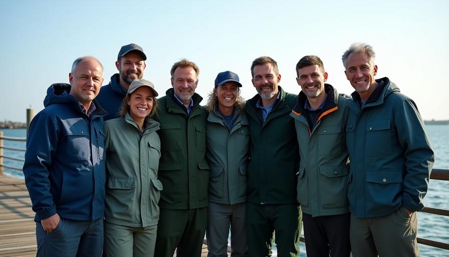 Vores team ved havnemolen